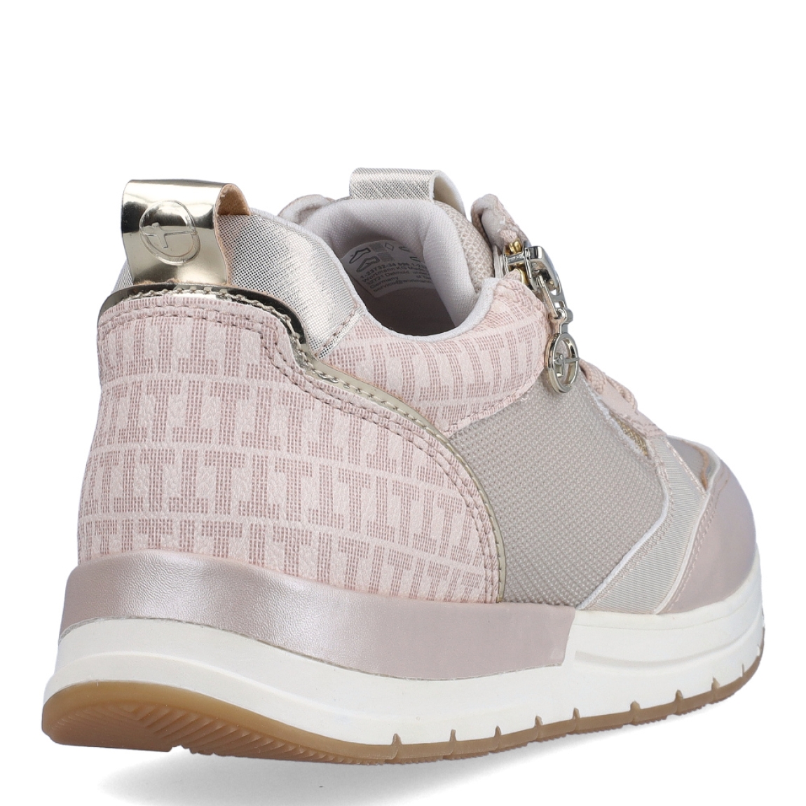 Deportivas de la marca Tamaris, modelo MAGE. Exterior en piel colo rosa con detalle de cremallera. Interior de las deportivas en piel color blanco con plantilla acolchada y extraíble para máxima comodidad. Cierre de las deportivas con cordones y suela plana. Estas deportivas Tamaris MAGE son un complemento ideal para tu día a día. No pueden faltar en tu armario!
