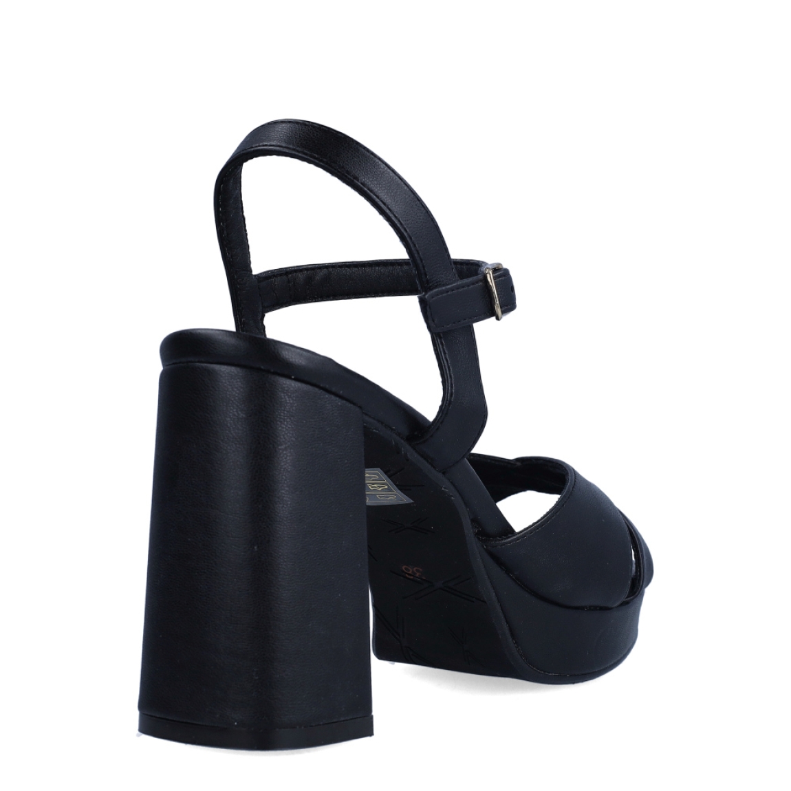 Sandalia de la marca Itse, modelo DAFNE. Exterior de la sandalia de piel de color hielo. Interior de la sandalia de piel. Cierre de la sandalia con hebilla en el tobillo. Sandalia con tacón ancho de 9cm de altura, incluyendo 2cm de plataforma. La Sandalia Itse DAFNE es ideal para tus eventos y fiestas, perfectas para complementar tus looks!