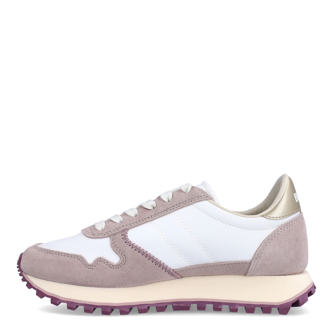 Deportivas de la marca Blauer, modelo MILLEN. Exterior de las deportivas en naylon color blanco. Interior de las deportivas en piel color blanco. Cierre de las deportivas con cordones color blanco. Deportivas con suela dentada de goma de 3cm de plataforma. Logo Blauer en el lateral exterior de la deportiva. Este modelo MILLEN de Blauer es ideal para tu comodidad del día a día!