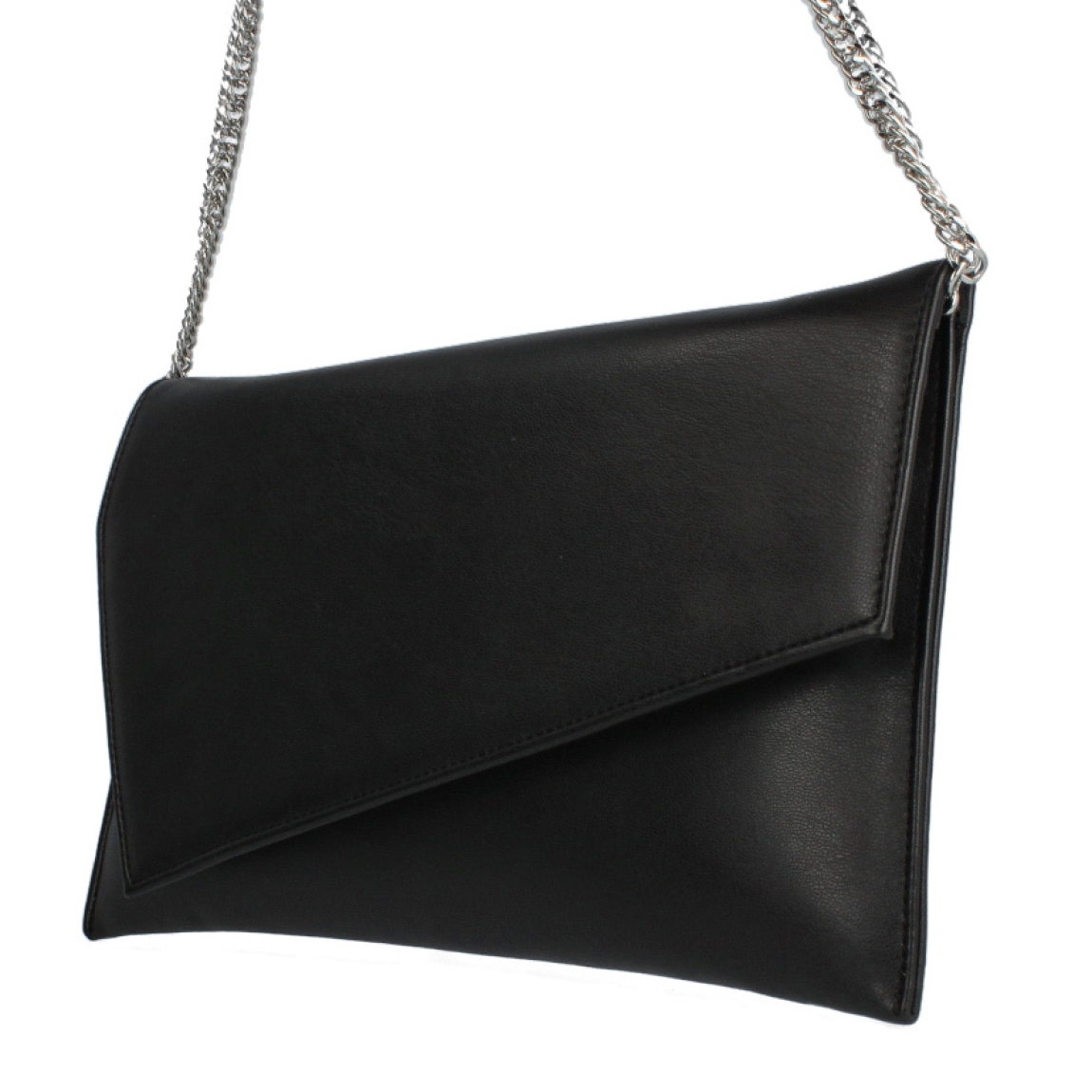 Bolso de la marca Munné, modelo VEGA. Elaborado en piel color negro con cierre con botón. Bolso con asa de cadena. Medidas del bolso: alto 14cm y ancho 25cm. Este bolso Munné VEGA es un clásico que te acompañará en tus eventos importantes y hará que looks destaque de los demás!