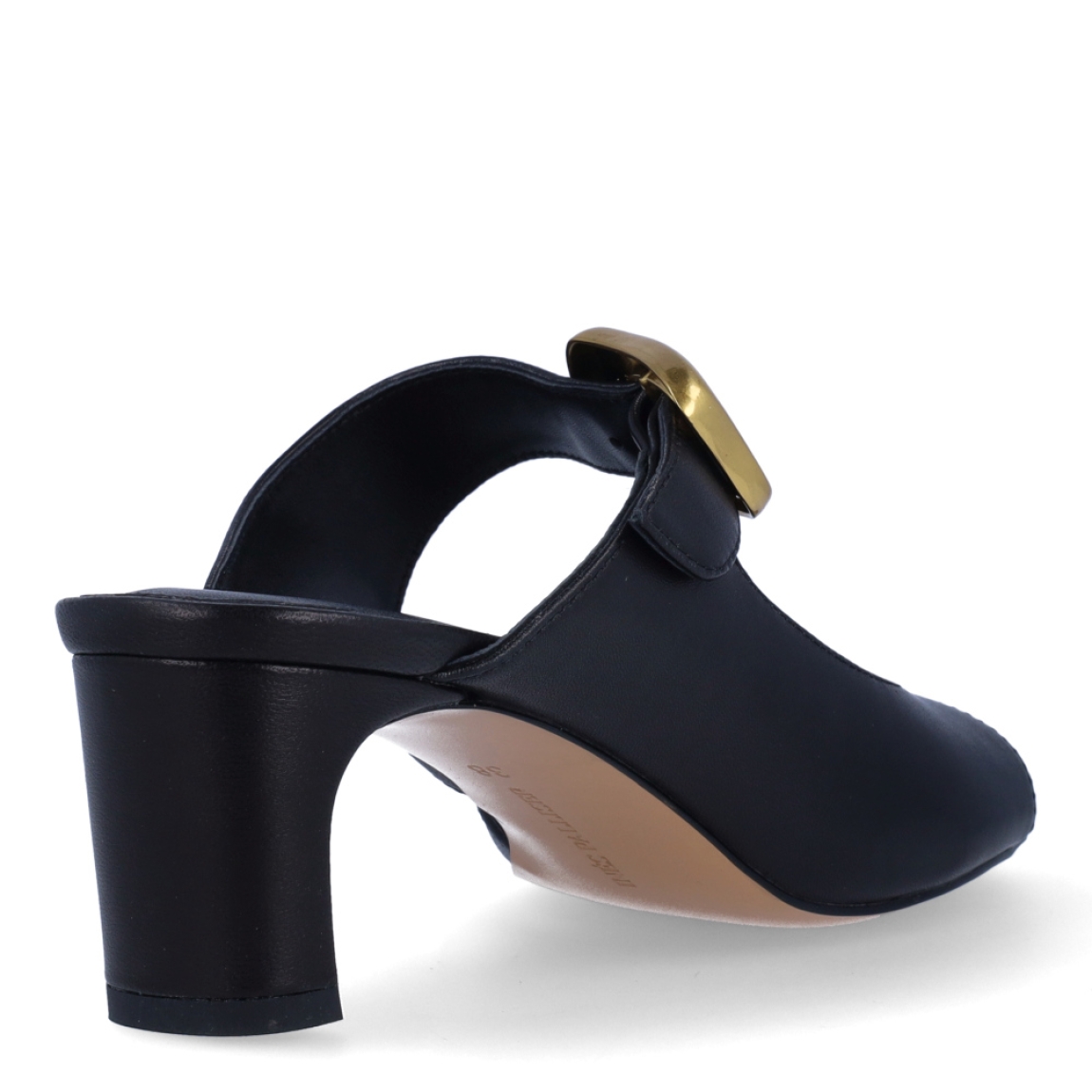 Sandalias de la marca Ines Palliser, modelo HELLA. Exterior en piel color negro con punta redonda y cierre de hebilla color dorado en pala. Interior en piel color negro. Sandalias con tacón de 5cm de altura. Estas sandalias Ines Palliser HELLA son unas clásicas, ideales para darle el look de elegancia y comodidad a tus looks!