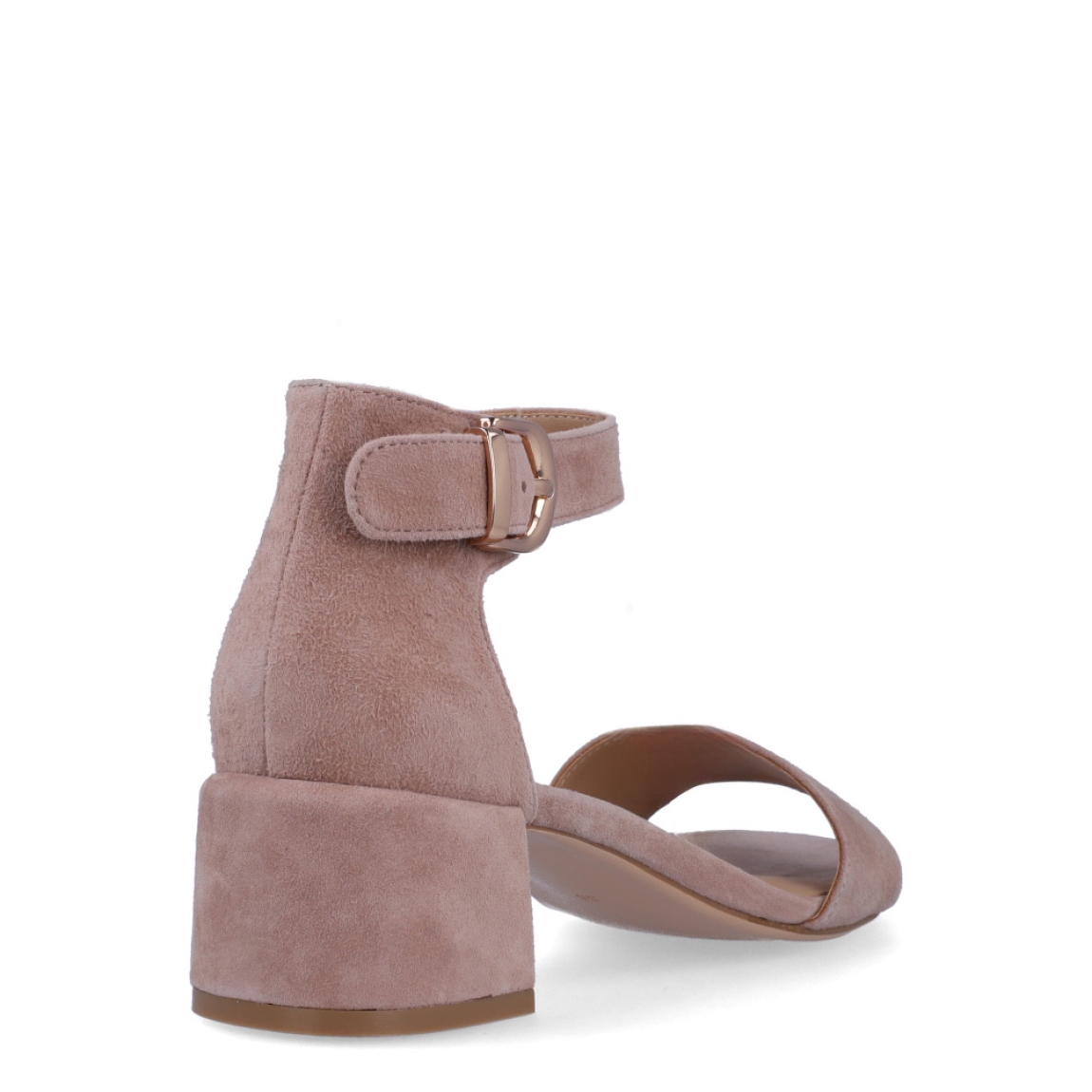 Sandalias de la marca Regarde Le Ciel, modelo YEREMI. Exterior de las sandalias en ante color nude. Interior de las sandaias en piel color nudel. Cierre de las sandalias Regarde Le Ciel con hebilla y tacones de 4cm de altura. Estas sandalias Regarde Le Ciel YEREMI son un complemento perfecto para tus looks de temporada.