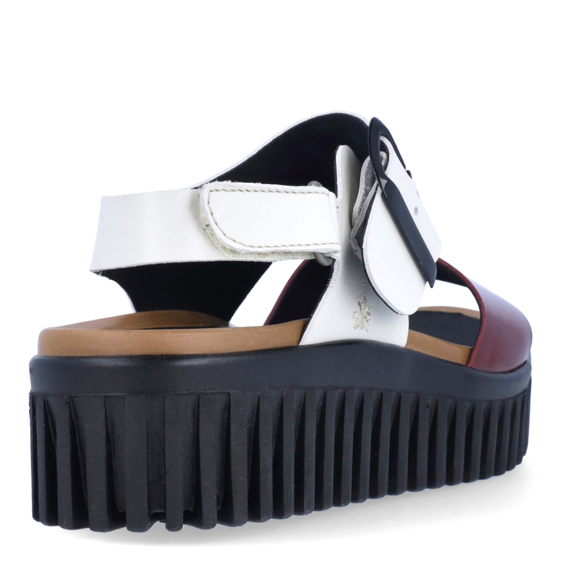 Sandalias de la marca Art, modelo MALAGA. Exterior en piel color granate y blanco. Interior en piel color negro. Cierre de sandalias Art con hebilla en tobillo. Suela dentada con 4cm de plataforma. Estas sandalias Art MALAGA son ideales para tus looks de temporada!