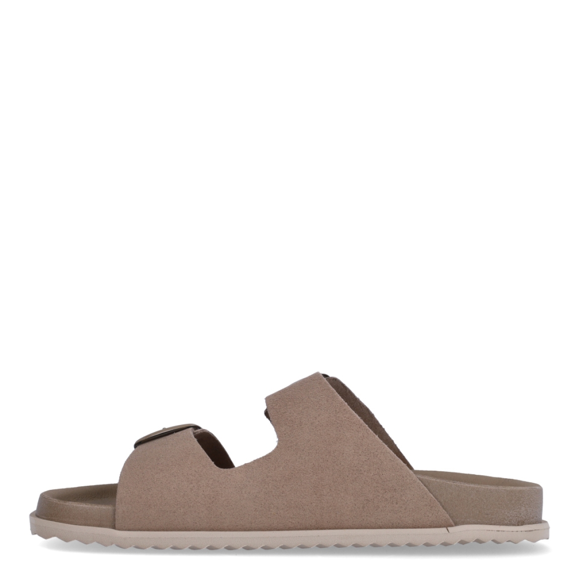 Sandalia para mujer de la marca Geox modelo SANDYBETT. Elaborada en neopreno color taupe, de estilo diario, que garantiza confort y transpirabilidad durante todo el día. Cierre con doble hebilla en pala. Este modelo, cuenta con una empella de suave gamuza. Ideal para la ciudad, Sandybett está pensada para añadir un toque moderno a los looks de verano.