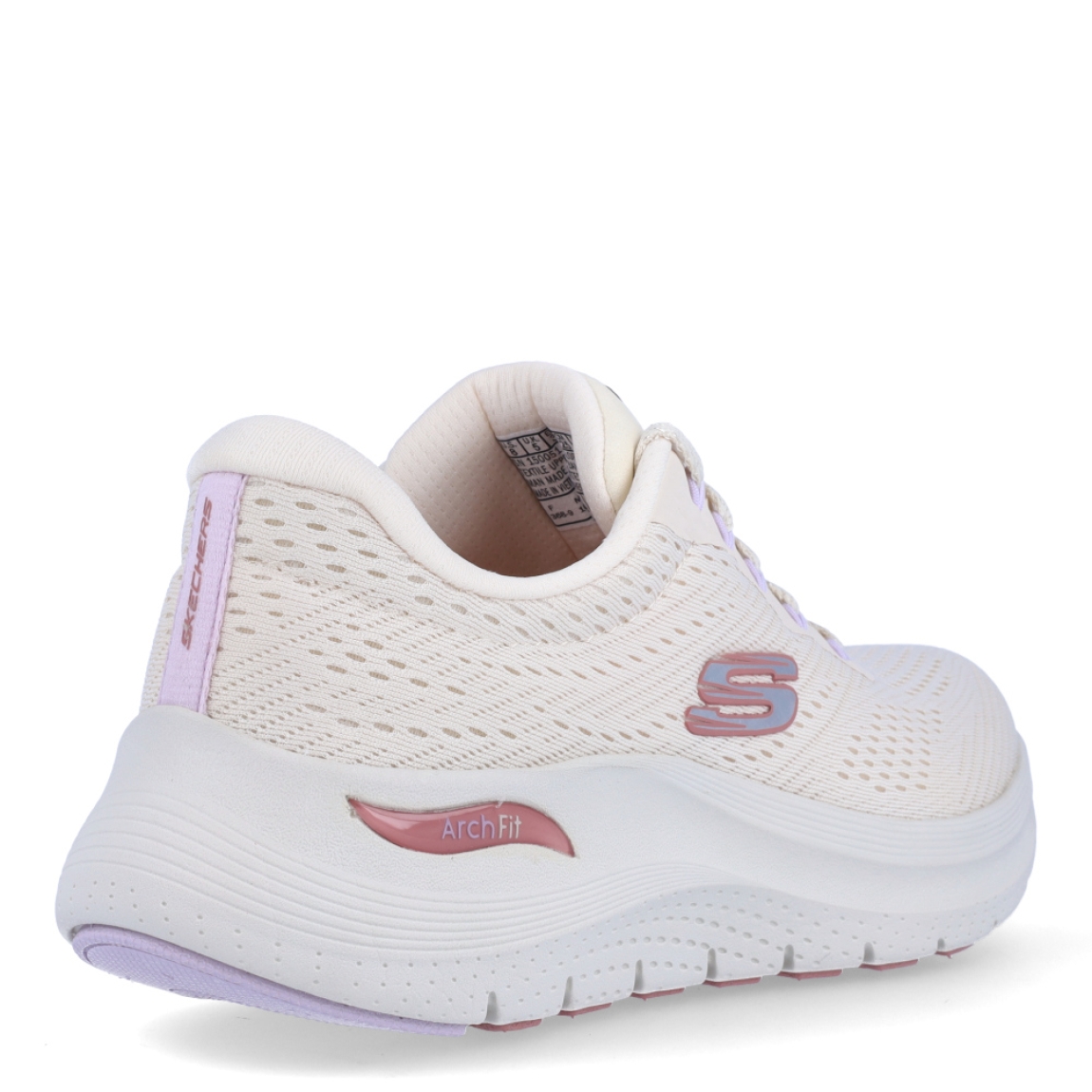 Deportivas de la marca Skechers, modelo ARCHFIT. Exterior naylon color blanco con efecto de rejilla y logo en parte lateral. Interior en textil color blanco con plantilla acolchada y extraíble para máxima comodidad. Cordones de color blanco y una cuña de 2cm de altura. Estas deportivas Skechers ARCHFIT son unas clásicas, ideales para tu día a día.