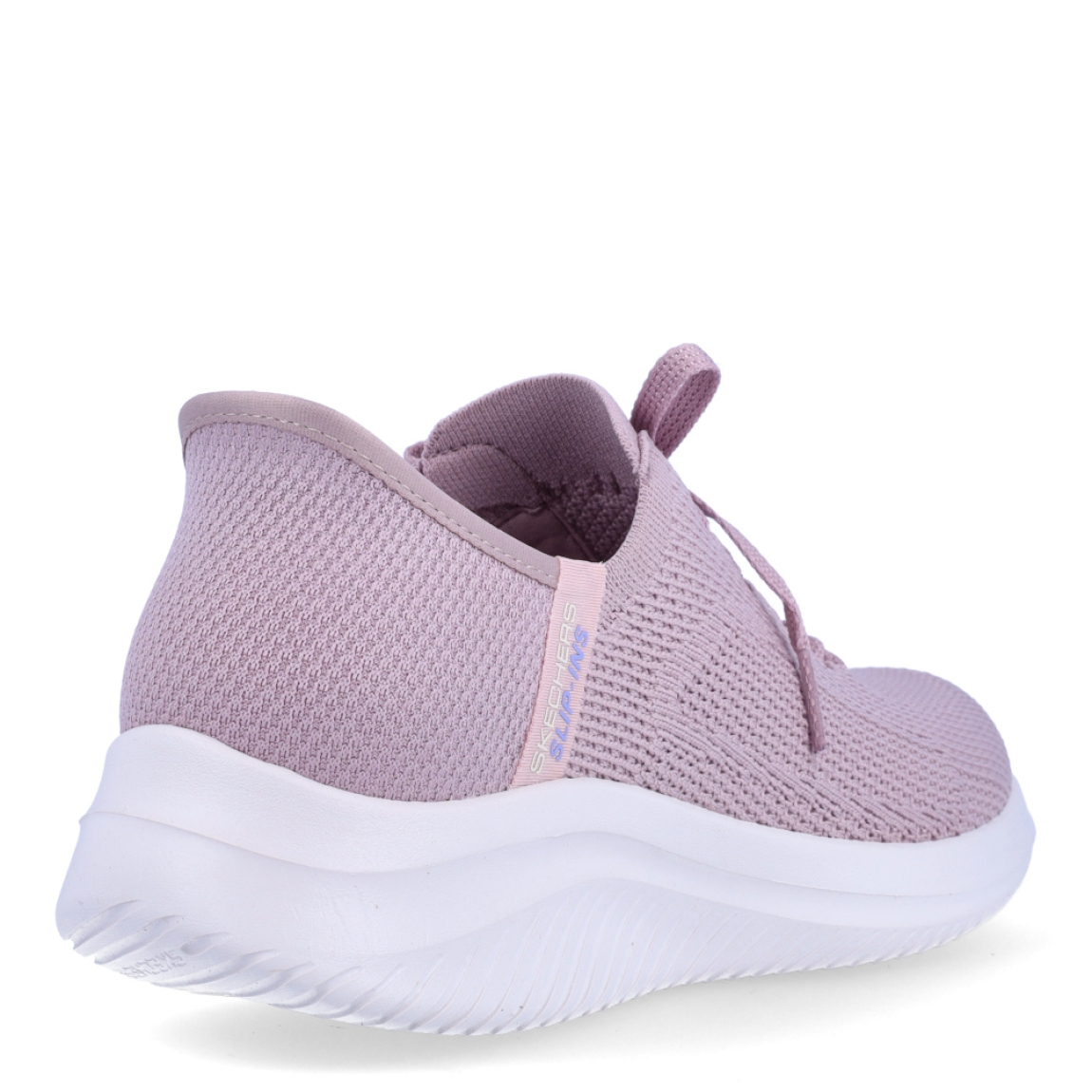 Deportivas de la marca Skechers, modelo CHAOS. Exterior en textil color lila con efecto de rejilla con detalle del logo en parte lateral. Interior en textil color gris con plantilla acolchada y extraíble para máxima comodidad. Cordones de color lila y una cuña de 3cm de altura. Estas deportivas transpirables Skechers CHAOS son unas clásicas, ideales para tu día a día.