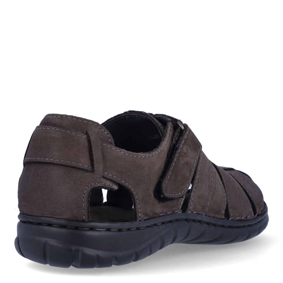 Sandalias clásicas de la marca Walk & Fly, modelo 541. Exterior en piel color marrón con tiras cruzadas. Cierre con velcro y con plataforma de goma plana. Estas sandalias Walk & Fly 541 tienen la comodidad que necesitas en tu día a día!