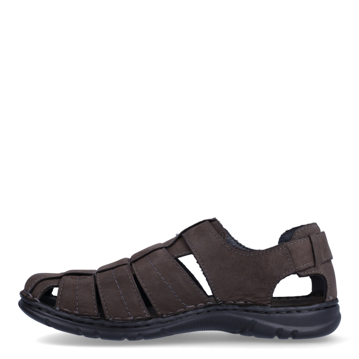Sandalias clásicas de la marca Walk & Fly, modelo 541. Exterior en piel color marrón con tiras cruzadas. Cierre con velcro y con plataforma de goma plana. Estas sandalias Walk & Fly 541 tienen la comodidad que necesitas en tu día a día!