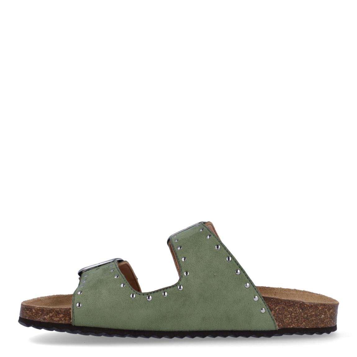 Sandalia para mujer de la marca Geox modelo BRIONIA. Elaborada en ante color verde con detalle de tachuelas, de estilo diario, que garantiza confort y transpirabilidad durante todo el día. Cierre con doble hebilla en pala. Este modelo, cuenta con una empella de suave gamuza. Ideal para la ciudad, BRIONIA está pensada para añadir un toque moderno a los looks de verano.