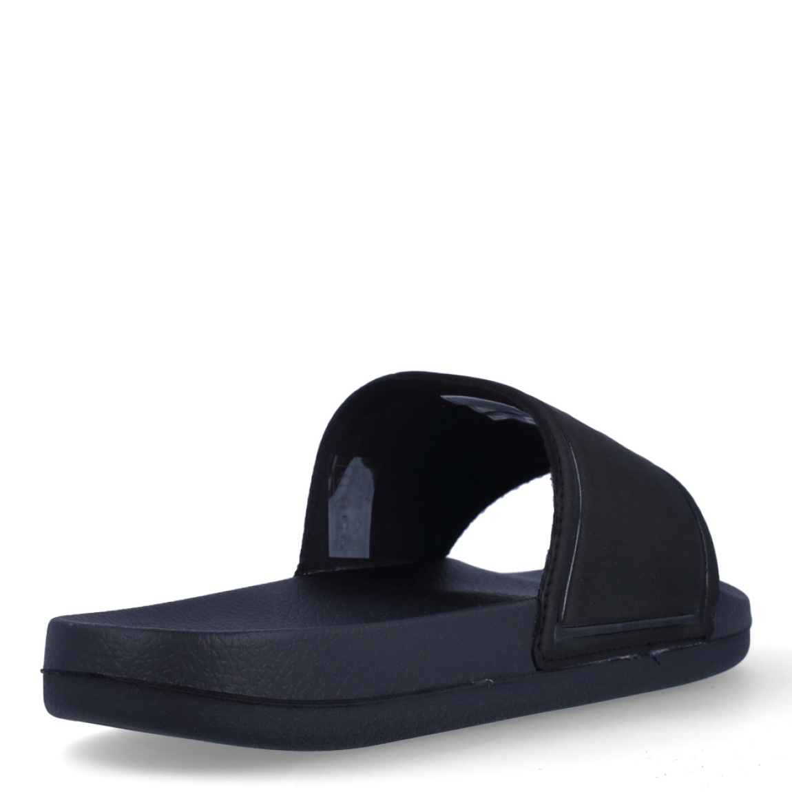Chaclas clásicas de la marca Camper, modelo C60. Exterior en neopreno color negro con detalle de estampado de logo en dorado sobre pala. Suela de goma plana. Estas chanclas Camper C60 son un complemento ideal para disfrutar de la comodidad al caminar.