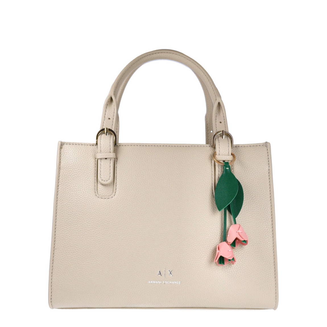 Llavero de rosas color rosado de la marca Sons, elaboradas en piel, cosidas a mano. Llavero ideal combinable con diferentes bolsos, accesorio perfecto para ti!