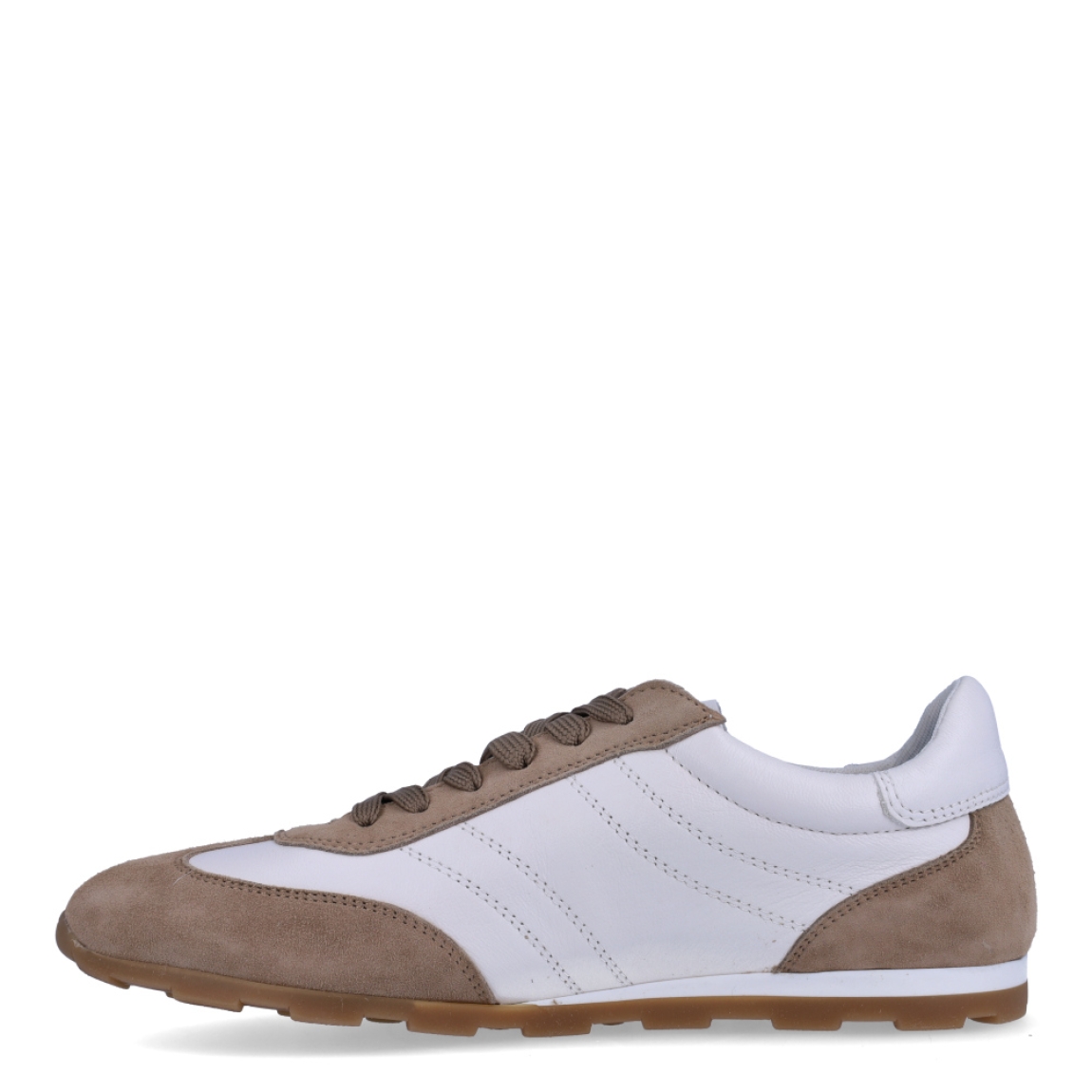 Deportivas de la marca Tamaris, modelo CANEL. Exterior en ante color marrón y blanco. Interior en piel color blanco. Cierre con cordones en color marrón. Suela de goma y plana. Estas deportivas Tamaris CANEL son unas clásicas, ideales para tu looks del día a día!