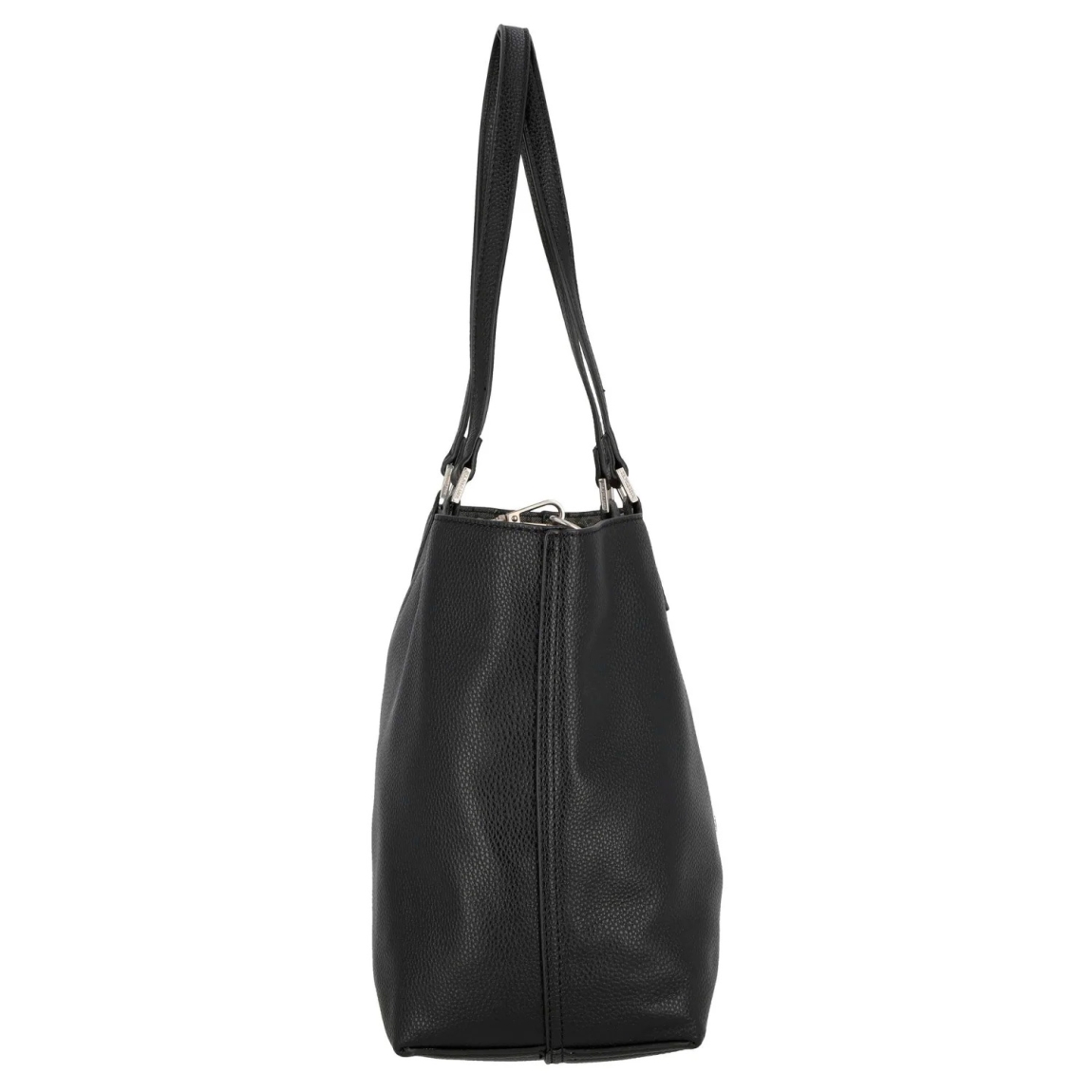 Bolso de la marca US POLO, modelo MALIBU. Elaborado en piel color negro con logotipo en parte frontal. Cierre con hebilla y forro interior de tela. El bolso shopper cuenta con un bolsillo desmontable para un uso diario estructurado, y el cierre de langosta añade un elemento práctico. La correa principal de longitud media ofrece sujeción sin concesiones. Medidas: alto 28cm y ancho 38cm. Este bolso US POLO MALIBU es un clásico para llevar a todos lados!