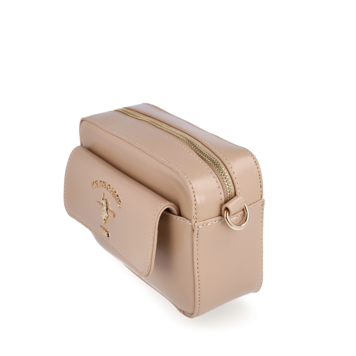 Bolso de la marca US POLO, modelo LOWER. Elaborado en piel color camel claro con logotipo y bolsillo en parte frontal. Interior en textil y con compartimentos. Cierre del bolso US POLO con cremallera y una asa bandolera con estampado de la marca. Medidas: alto 12cm y ancho 20cm. Este bolso US POLO LOWER es ideal para llevar a todos lados!