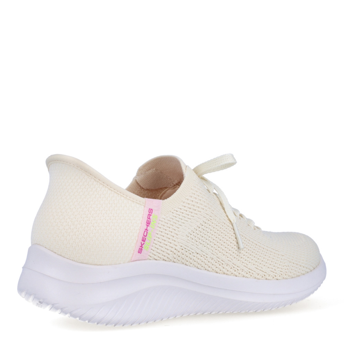 Deportivas de la marca Skechers, modelo CHAOS. Exterior en textil color beig con efecto de rejilla con detalle del logo en parte lateral. Interior en textil color blanco con plantilla acolchada y extraíble para máxima comodidad. Cordones de color beig y una cuña de 3cm de altura. Estas deportivas transpirables Skechers CHAOS son unas clásicas, ideales para tu día a día.