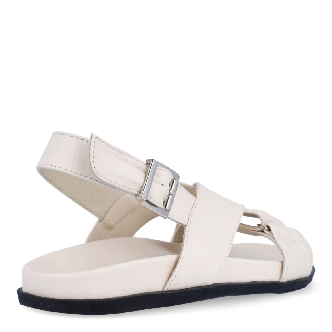 Sandalias de la marca Itse, modelo LENA 22. Sandalias elaboradas en piel color beig con detalles en tiras cruzadas en la pala. Cierre de las sandalias con hebilla en el tobillo y plataforma plana de goma. Estas sandalias Itse LENA 22 son el complemento que dará personalidad y comodidad a tus looks de temporada.