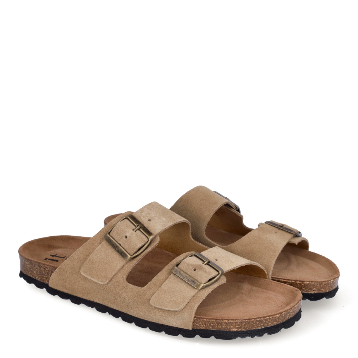 Sandalias de la marca Itse, modelo 52C. Exterior de las sandalias en ante color marrón con tiras en pala. Interior de las sandalias en piel color marrón. Cierre de las sandalias Itse con velcro y suela de goma con 3cm de altura. Estas sandalias Itse 52C son un complemento clásico de temporada, te darán una comodidad absoluta. No te puede faltar en el armario.