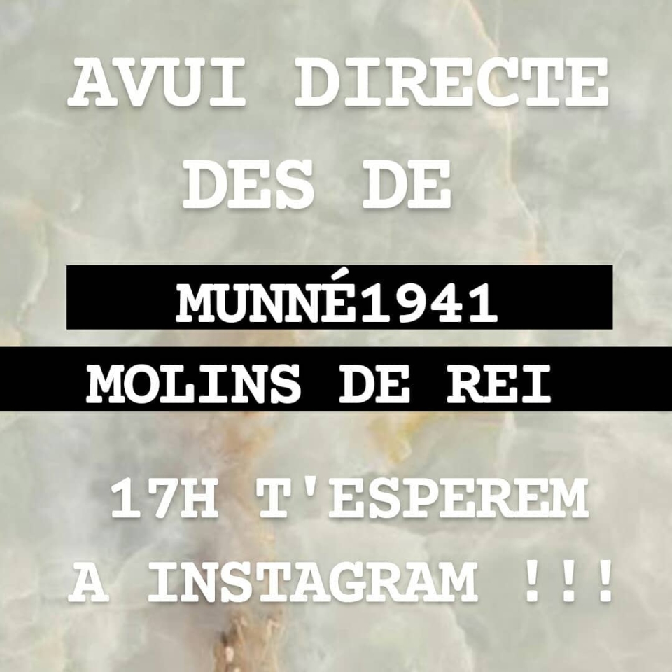 Avui a les 17h t’esperem en directe per l’instagram del @munne1941 amb novetats i el nostre #staff de Molins de Rei 🙌🙌 . Hoy a las 17h te esperamos en directo por el instagram de @munne1941 con novedades y nuestro #staff de Molins de Rey🙌🙌 . ⚠️RECORDAD QUE HOY TODAS NUESTRAS TIENDAS PERMANECERÁN ABIERTAS.