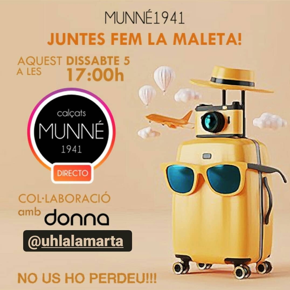 👉Avui serà un gran directe! FEM LA MALETA 🧳🛄!! 👗@uhlalamarta 👙@donnamodaintima No us ho perdeu!! Ens veiem a les 17h a Instagram.
