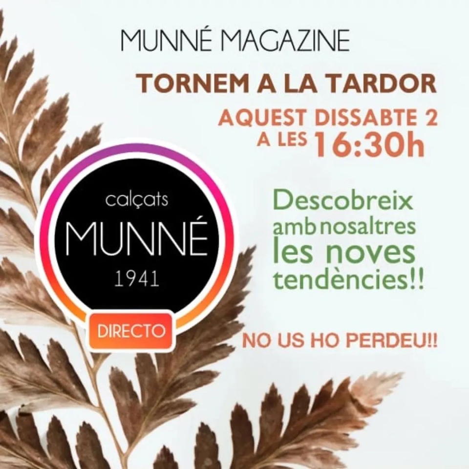 ‼️Ja estem aquí‼️ AVUI serà un gran directe! 》NOVA COL·LECCIÓ《 No us ho perdeu!! Ens veiem a les 16:30h a Instagram