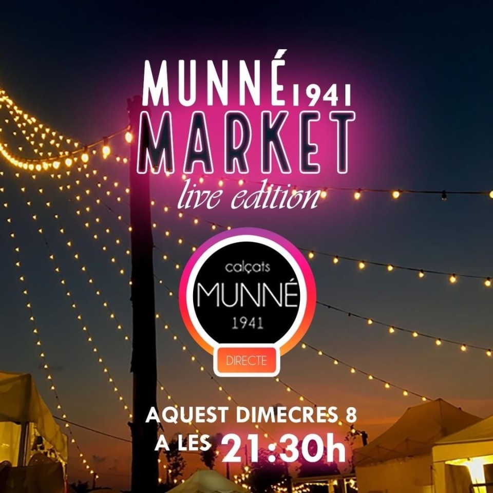 No us perdeu avui dimecres a les 21:30h el Munné Market en directe per Instagram. Si teniu ganes d’estiu, connecteu-vos perquè ensenyarem les últimes novetats que ens han arribat