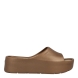 Chanclas de la marca Lemon Jelly, modelo SUNNY. Exterior en neopreno color bronce e interior en goma color marrón. Sandalias Lemon Jelly con plataforma de 5cm de altura. Estas sandalias Lemon Jelly SUNNY están diseñadas para esos días cálidos y soleados, donde buscas un complemento para un look casual. Combínalos con los vestidos de playa y disfruta de esta nueva temporada.