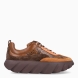 Deportivas de la marca 4CCCCEES, modelo TURA FLOW. Exterior piel color mostaza con efecto serpiente y detalle en ante. Interior en piel color camel. Cierre cordones en pala a tono. Suela efecto ondulado con plataforma de 4cm de altura. Estas mdeportivas 4CCCCEES TURA FLOW tienen un diseño divertido que le dará personalidad a tus looks de temporada. y sobre todo te garantizarán la máxima comodidad.