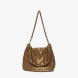 Bolso de hombro de fiesta de la marca Abbacino, modelo KURT. Bolso en estilo hobo de mujer elaborado en malla metálica color oro. Con forro interior. Cierre superior con cremallera y asa de hombro de cadena. Bolso Abbacino KURT con un diseño que se viste en los colores de temporada con el que brillarás allá donde vayas, perfecto para la noche y el día, es la opción ideal para crear looks únicos.