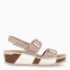 Sandalias de la marca Inter Bios, modelo LINA. Sandalias elaboradas en piel color taupe. Cierre de las sandalias con doble hebilla en pala y velcro en el talón. Sandalias con cuña de 5cm de altura. Estas sandalias Inter Bios es un esencial para tus looks de temporada, si deseas disfrurae de una comodidad máxima en tu día a día.