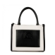 Bolso pequeño de la marca Lola Casademunt, modelo ZYNE. Exterior bicolor en efecto piel blanco y negro. Con asa bandolera y bolsillo interior. Cierre con cremallera. Medidas: alto 18 cm, largo 23,5 cm, ancho 13,5 cm. Bandolera de 135 cm de largo. Este bolso Lola Casademunt ZYNE es ideal para llevar a todos lados!