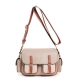 Bolso cross body de la marca Robert Pietri, modelo ALTEA. Bolso elaborado en pu color taupe combinado. Bolso Robert Pietri con asa de hombro y cruzar regulable , cierre con cremallera, solapa con cierre iman, 1 bolsillo interior y 4 bolsillos exteriores con cierre iman. Bolso Robert Pietri ALTEA, ideal para llevar a todos lados! Medidas: alto 17cm y ancho 25cm.