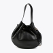 Bolso media luna de la marca Lola Casademunt, modelo HEBBIE. Exterior en piel color negro con cierre estilo judas y detalles de material trenzado en efecto piel. Contiene pequeño bolsillo interior y asa larga ajustable. Medidas: alto:25cm y ancho: 33cm. Este bolso Lola Casademunt HEBBIE es un complemento moderno e ideal para acompañar tus looks con estilo!