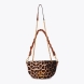 Bolso media luna de la marca Lola Casademunt, modelo DESIRETH. Elaborado en piel con estampado de leopardo. Asa de cadena dorada y correa trenzada en cuero sintético. Cierre magnético y espacioso compartimento interior. Un complemento audaz y estiloso para tu día a día. Bolso Lola Casademunt DESIRETH, ideal para darle estilo a tus looks!ALTO 16cm ANCHO 28cm PROFUNDIDAD 6cm