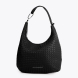 Elegante bolso tipo hobo de la marca Lola Casademunt, modelo CHIARA de diseño trenzado con acabado en negro. Ideal para el día a día, con un espacioso interior y cierre de cremallera. Bolso Lola Casademunt, CHIARA, incluye asa ajustable y detalles metálicos que realzan su estilo moderno. Ideal para llevar tus indispensables a todos lados!ALTO 33cm ANCHO 32cm PROFUNDIDAD 13cm