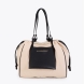 Bolso shopper moderno de la marca Lola Casademunt, modelo CONSTANZA. Bolso combinado en nylon y PU color crudo. Presenta gran capacidad con cierre magnético y asas reforzadas para mayor resistencia. Bolso Loa Casademunt, CONSTANZA, ideal para llevar tus esenciales con estilo. Incluye un práctico monedero interior con cremallera.ALTO 29cm ANCHO 49cm PROFUNDIDAD 13cm