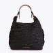 Bandolera shopper de la marca Lola Casademunt, modelo LIDIA. Bolso elaborado en rafia color negro con diseño elegante. Asa troquelada con logo metálico. Cierre magnético y correa ajustable. Ideal para un look sofisticado y casual, aportando un toque moderno a cualquier conjunto con sus detalles de alta calidad. Bolso Lola Casademunt LIDIA, ideal para llevar a todos lados!ALTO: 32cm ANCHO:35cm PROFUNDIDAD: 11.5cm