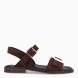 Sandalias de la marca Itse, modelo BADE. Exterior elaborado en ante color marrón oscuro con tira en pala con hebilla. Interior en piel color marrón. Sandalias Itse con cierre de hebilla en el tobillo y pala. Sandalias Itse con tacón de 1cm de altura. Estas sandalias Itse BADE son un complemento clásico, ideal para esta temporada!