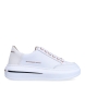 Deportivas de la marca Alexander Smith, modelo LANCASTER. Exterior en piel color blanco. Interior e piel color dorado con plantilla acolchada y extraíble para máxima comodidad. Cierre de las deportivas con cordones y plataforma de 4cm de altura. Estas deportivas Alexander Smith LANCASTER son unas clásicas, ideales para crear diferentes looks esta temporada!