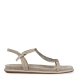 Sandalias de la marca Alma en Pena, modelo VIEZMA. Exterior de las sandalias en ante color taupe con detalle de brillantes en la pala. Interior de las sandalias en ante color taupe. Cierre con hebilla y suela plana. Estas sandalias Alma en Pena VIEZMA son un complemento ideal para darle un estilo innovador a tus looks y sobre todo disfrutar de una comodidad máxima gracias a su ligereza.