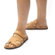 Sandalias de la marca Itse, modelo LENA. Elaboradas en piel color cuero. Cierre de las sandalias con velcro y suela de goma. Estas sandalias Itse LENA son un complemento esencial para lucir tus looks de temporada, te ofrecerán la máxima comodidad a donde vayas!