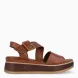 Sandalias de la marca Itse, modelo ROCIO. Elaboradas en piel color cuero con tiras en pala cruzadas. Interior en piel color cuero. Cierre de sandalias con hebilla en tobillo. Suela de goma con plataforma de 5cm de altura. Estas sandalias Itse ROCIO son un complemento ideal para ti!