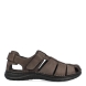 Sandalias cerradas de la marca Walk & Fly, modelo TEO. Exterior de las sandalias en piel color marrón. Interior de las sandalias en ante color marrón. Cierre de las sandalias Walk & Fly con velcro y suela plana de goma. Estas sandalias Walk & Fly TEO son un complemento clásico de temporada, te darán una comodidad absoluta. No te puede faltar en el armario.