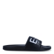 Sandalias de la marca Armani Exchange, modelo EA7. Exterior en neopreno color negro con el logo en blanco. Interior en neopreno color negro con plantilla de goma contorneada moldeada, suela exterior texturizada para mayor agarre. Estas sandalias Armani Exchange EA7 son unas clásicas, ideales para ir a todos lados esta temporada!