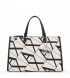 Bolso de la marca Armani Exchange, modelo FANCE. Elaborado en piel color blanco y negro con estampado de logotipo de marca. Cierre con cremallera. Bolso clásico con asa de hombro y una bandolera. Medidas: alto 19cm y ancho 31cm. Este bolso Armani Exchange FANCE es ideal para llevarlo a todos lados!