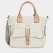 Bolso de la marca Binnari, modelo DUERO. Bolso clásico elaborado en rafia color beig. Este bolso DUERO tiene dos posiciones, mano y bandolera, gracias al asa que lleva en su interior. Ideal para el día a día. Cierre con cremallera. Le dará un toque llamativo y cómodo a tu look veraniego. Medidas: alto 24cm y ancho 28cm.