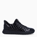 Deportivas de la marca GEOX, modelo D FLEXTRIDE PLUS. Deportivas en charol color negro con un panel lateral acolchado y acabado brillante. Deportivas con interior en piel negro con plantilla acolchada para máxima comodidad. Deportivas GEOX con cierre a cordones elásticos y suela dentada plana. Deportivas GEOX D FLEXTRIDE PLUS, ideal para ti!