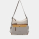 Bolso mochila de la marca Binnari, modelo Genil confeccioanda en nylon y pu color beig. Si estás buscando un bolso versátil, este modelo es el acertado. Podrás llevarlo tanto de mochila como de hombro .En el interior encontramos 3 departamentos, 1 de ellos con cremallera. Los detalles metálicos son de color plata. Medidas: alto 30cm y ancho 30cm.