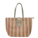 Bolso shopper de la marca Blauer, modelo ALA. Bolso elaborado en rafia color verde y con detalle en multicolor. Bolso con logo frontal, asas dobles, cierre central con cremallera e interior forrado con 2 bolsillos multiusos. Dimensiones: Largo 47 cm, Alto 30 cm, Profundidad 18 cm. Este bolso Blauer ALA es ideal para llevarlo a todos lados!