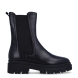 Botines chelsea de caña media de la marca Tamaris, modelo TRACK. Confeccionados en piel lisa negra de alta calidad, presentan una silueta limpia con anchos elásticos laterales y tirador trasero para calzarse con total facilidad. Incorporan plantilla interior acolchada de alto confort y una suela track con cuña de 5 cm que aísla eficazmente del frío, sumando altura con gran estabilidad. Quedan espectaculares con tejanos anchos, pantalones de vestir o contrastando con vestidos midi fluidos y cazadoras de cuero. ¡El básico contemporáneo definitivo para un estilo impecable y cómodo todos los días!
