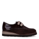 Blucher de la marca Munné, modelo PILAR05. Elaborado en naylon color marrón. Interior en piel color marrón. Cierre de blucher Muné con cordones de seda color taupe. Suela con plataforma de 3cm de altura. Estas blucher Munné PILAR05 son ideales para ti!